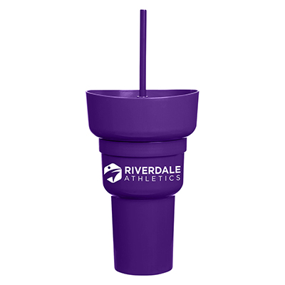 Team 365 1L Recycled PP Stadium Tumbler with Snack Bowl