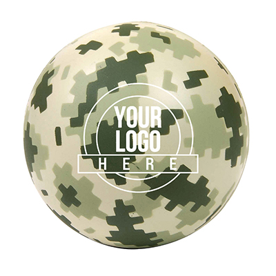 Digi Camo Round Stress Ball