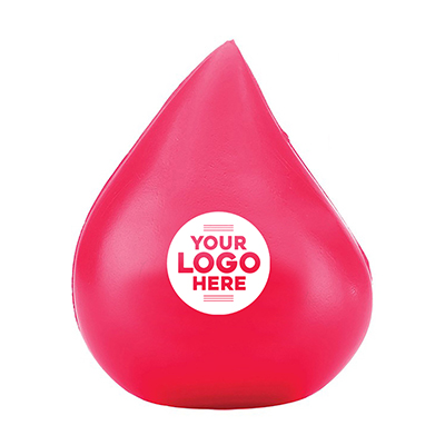 Red Blood Drop Shape Stress Ball