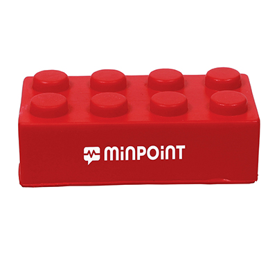 Construction Building Block Shape Stress Ball