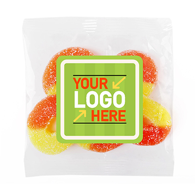 Albanese® Gummi Peach Rings: Taster Packet
