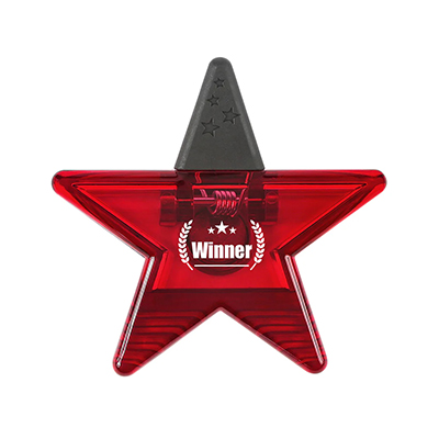 Recycled PS Star Shape Magnetic Memo Clip