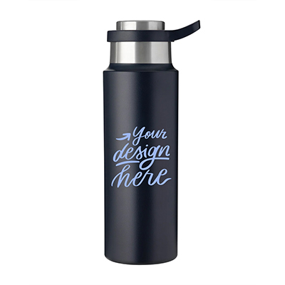 Harriton 22 oz. Vacuum Insulated Water Bottle With Push-Lock Lid