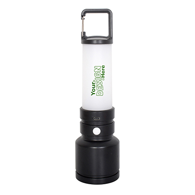 2-in-1 Recycled Rechargeable Flashlight with Lantern
