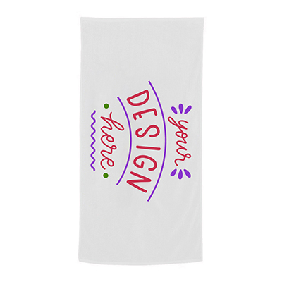 Economy Beach Towel - White