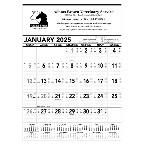 Black & White Memo Calendar