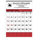 Red & Black Memo Calendar