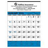 Blue & Black Contractor's Calendar
