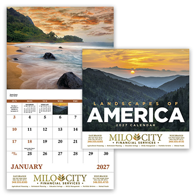 Landscapes of America Calendar