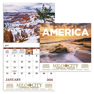 Landscapes of America Calendar