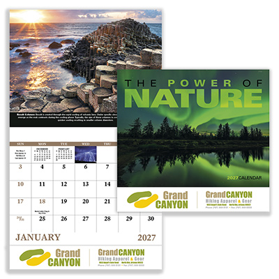 Power of Nature Stapled Calendar